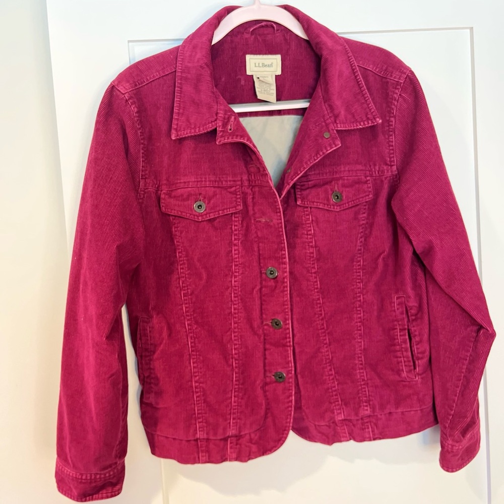 L.L. Bean Women's Raspberry Corduroy Jacket